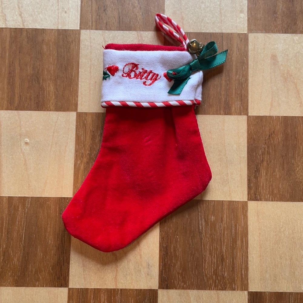 American Girl Bitty Baby Holiday Set Stocking